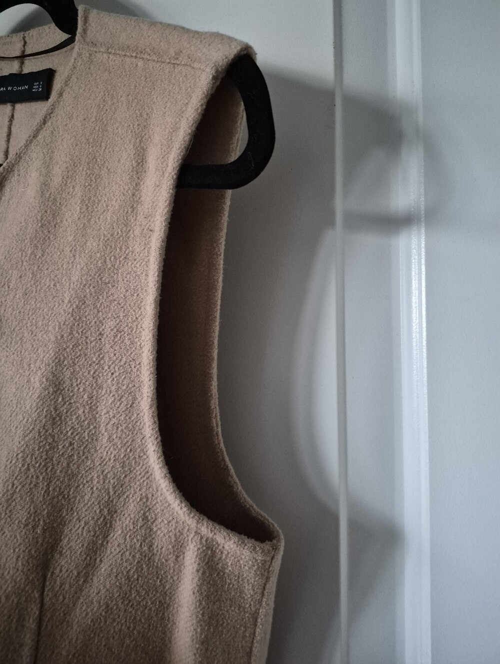 Zara Woman Camel Duster Vest - Hand Made Label - Small - Pre-owned - Picture 6 of 10